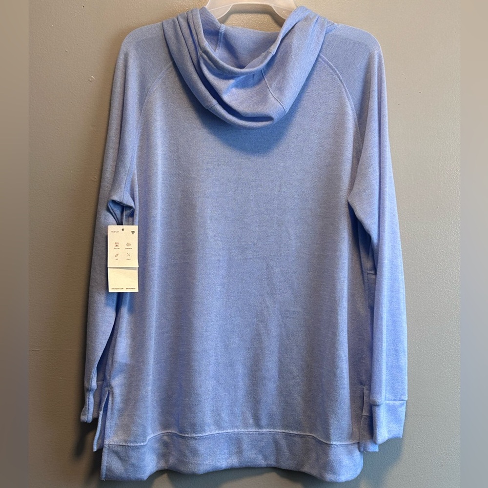 Woman’s Liv Blue Outdoor/Lightweight Slub Hoodie Size Medium - Picture 2 of 5
